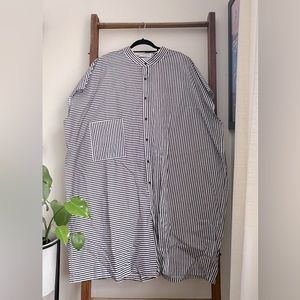 Red Sky Boxy Striped Onesie